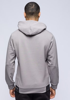 JOHNNY JOE Gri Erkek Baskılı Sweatshirt