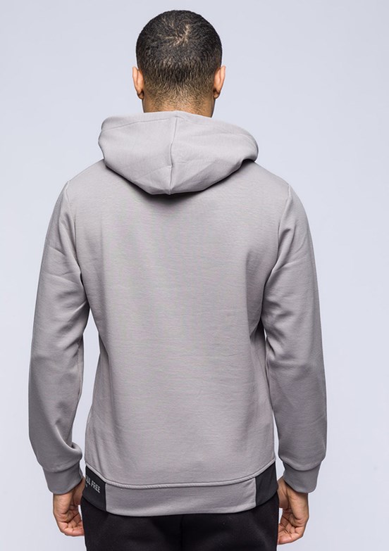 JOHNNY JOE Gri Erkek Baskılı Sweatshirt