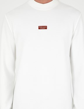 PİERRE CARDİN Beyaz Erkek Regular Sweatshirt