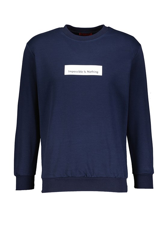 Dior Lacivert Erkek Kapu onsuz Sweatshirt