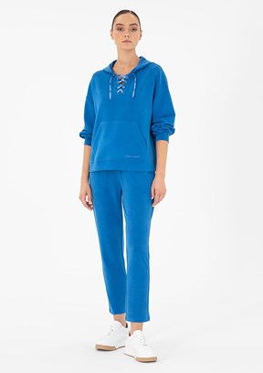 PİERRE CARDİN Mavi Kadın Regular Pantolon