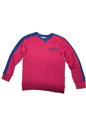 BENETTON Kırmızı Erkek Çocuk Baskılı Sweatshirt