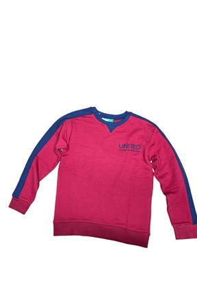 BENETTON Kırmızı Erkek Çocuk Baskılı Sweatshirt