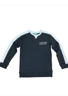 BENETTON Siyah Erkek Çocuk Baskılı Sweatshirt