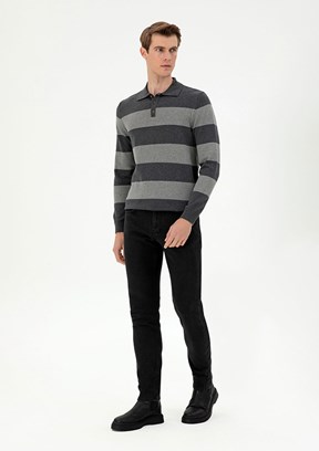 US POLO ASSN Siyah Erkek Slim Jean Pantolon