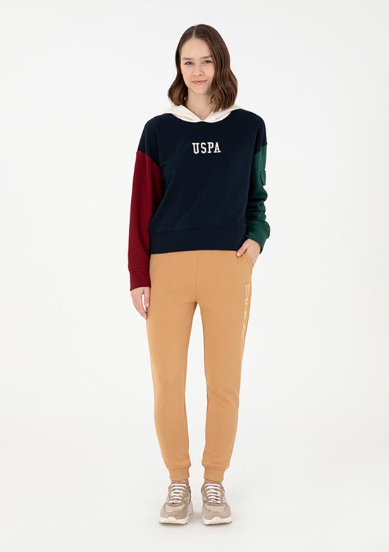 US POLO ASSN Kahverengi Kadın Regular Pantolon