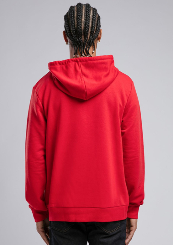 LEE COOPER Kırmızı Erkek Kapüşonlu Sweatshirt