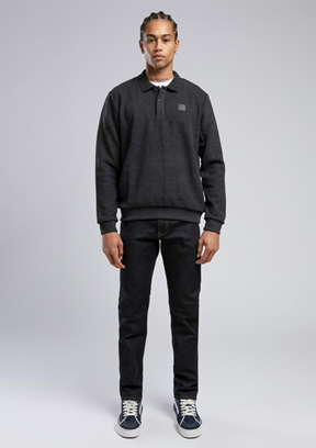 LEE COOPER Antrasit Erkek Polo Yaka Sweatshirt