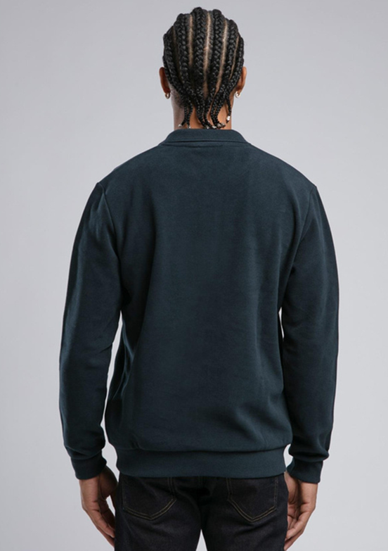 LEE COOPER Lacivert Erkek Polo Yaka Sweatshirt