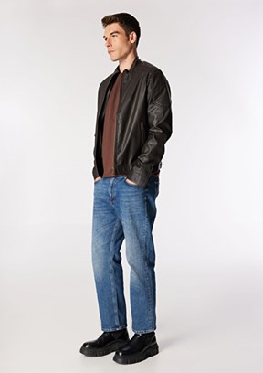 LEE COOPER Acı Kahve Erkek PU Mont