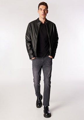 LEE COOPER Siyah Erkek PU Mont