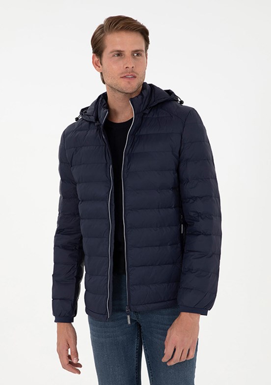 PİERRE CARDİN Lacivert Erkek Slim Mont