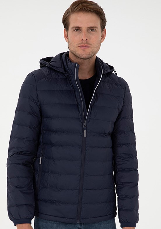 PİERRE CARDİN Lacivert Erkek Slim Mont
