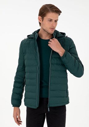 PİERRE CARDİN Yeşil Erkek Slim Mont