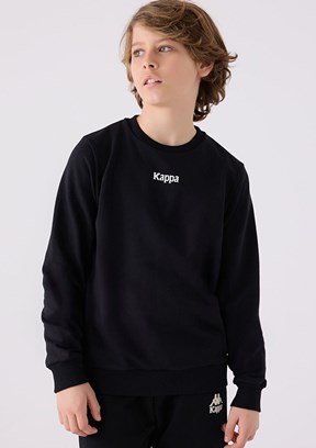 Kappa Siyah Erkek Çocuk Baskılı Sweatshirt