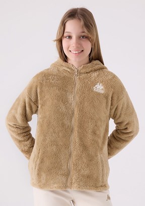 Kappa Bej Kız Çocuk Fermuarlı Sweatshirt