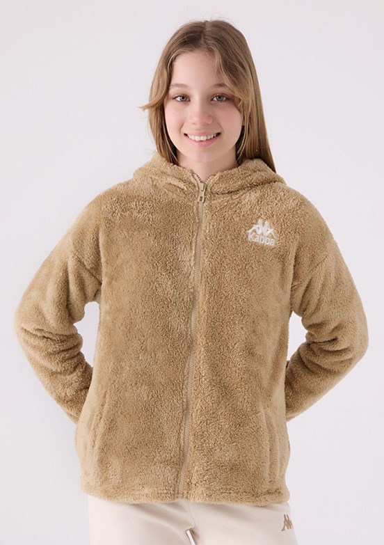 Kappa Bej Kız Çocuk Fermuarlı Sweatshirt