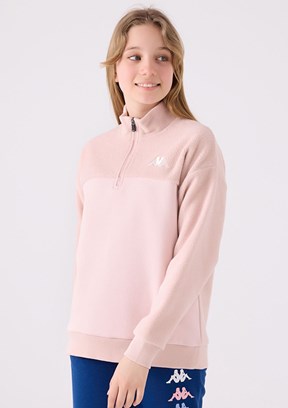 KAPPA Pembe Kız Çocuk Baskılı Sweatshirt