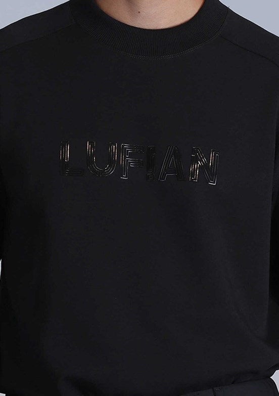 LUFIAN Siyah Erkek Baskılı Sweatshirt