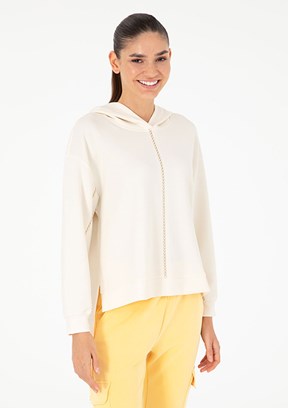 PİERRE CARDİN Beyaz Kadın Cropped Sweatshirt
