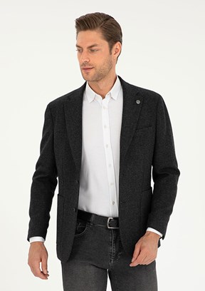 PİERRE CARDİN Antrasit Erkek Slim Ceket