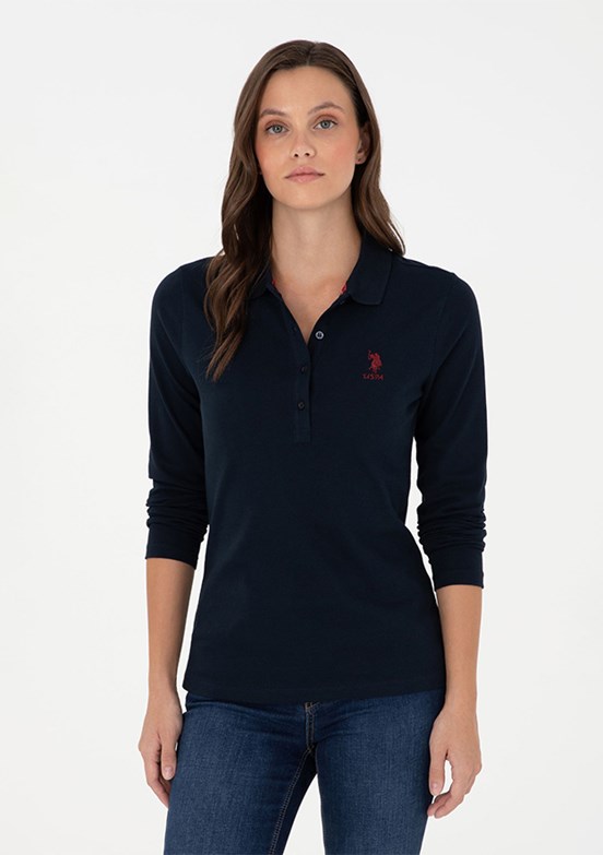 US POLO ASSN Lacivert Kadın Basic Sweatshirt