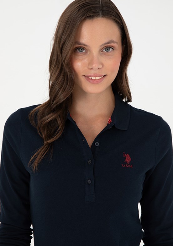 US POLO ASSN Lacivert Kadın Basic Sweatshirt