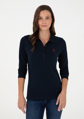 US POLO ASSN Lacivert Kadın Basic Sweatshirt