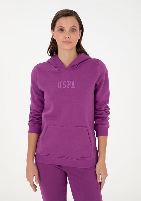 US POLO ASSN Mor Kadın Basic Sweatshirt