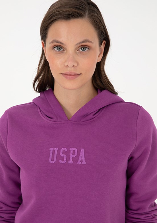 US POLO ASSN Mor Kadın Basic Sweatshirt