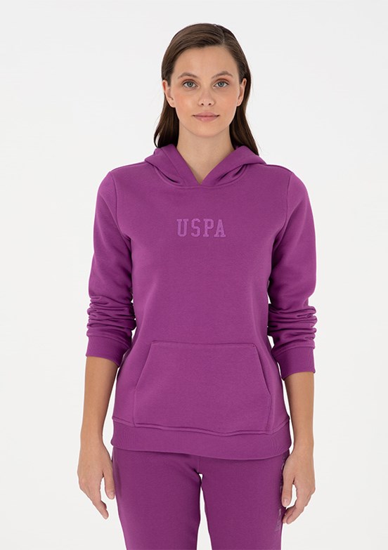 US POLO ASSN Mor Kadın Basic Sweatshirt