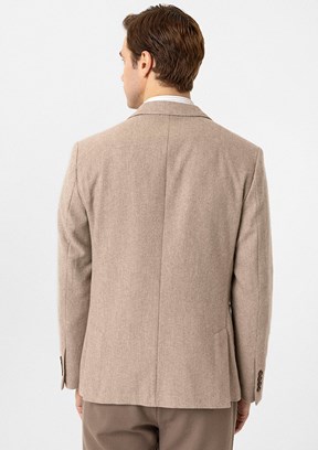 SÜVARİ Bej Erkek Slim Ceket