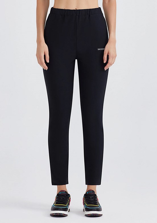 Skechers Siyah Kadın Micro Collection Slim Woven Micro Pantolon