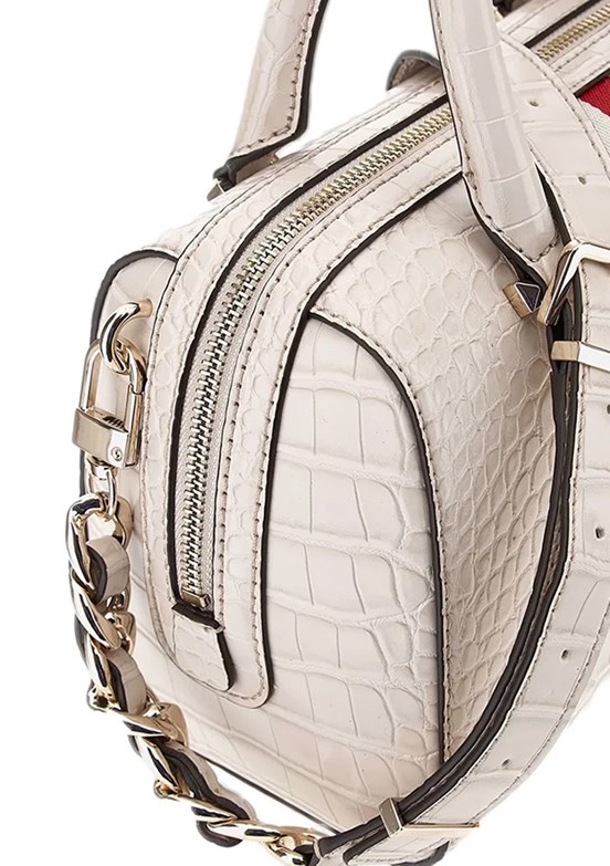 GUESS NELKA BOX SATCHEL - HWCG9307050 Kadın Taş Omuz Çantası