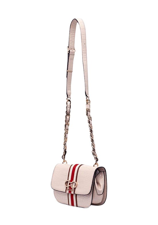 GUESS NELKA CROSSBODY FLAP - HWCG9307200 Kadın Taş Çapraz Çanta
