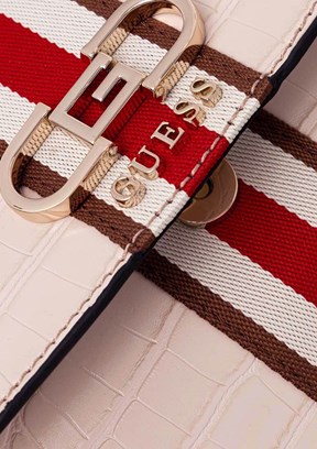 GUESS NELKA CROSSBODY FLAP - HWCG9307200 Kadın Taş Çapraz Çanta
