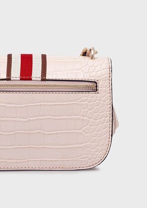 GUESS NELKA CROSSBODY FLAP - HWCG9307200 Kadın Taş Çapraz Çanta