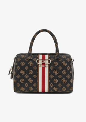 GUESS NELKA BOX SATCHEL - HWPG9307050 Kadın Kahverengi Omuz Çantası