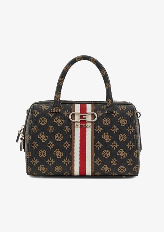 GUESS NELKA BOX SATCHEL - HWPG9307050 Kadın Kahverengi Omuz Çantası