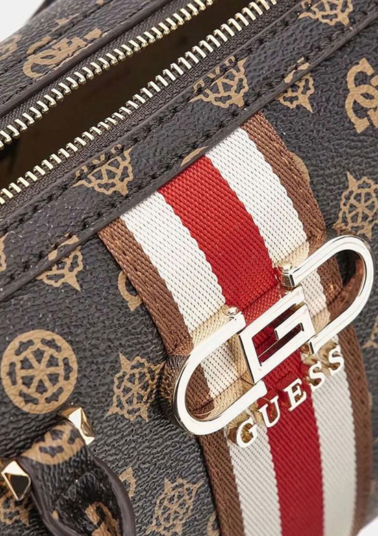 GUESS NELKA BOX SATCHEL - HWPG9307050 Kadın Kahverengi Omuz Çantası
