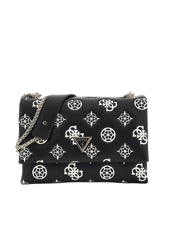GUESS DEESA LOGO CNVRTBLE - HWPG9314210 Kadın Siyah Çapraz Çanta