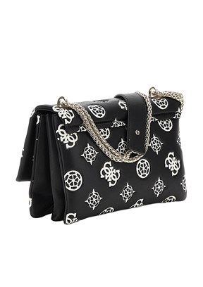 GUESS DEESA LOGO CNVRTBLE - HWPG9314210 Kadın Siyah Çapraz Çanta