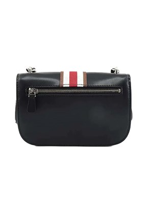 GUESS NELKA CROSSBODY FLAP - HWVG9307200 Kadın Siyah Omuz Çantası