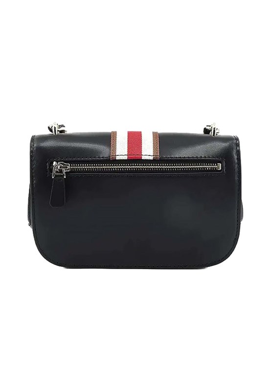 GUESS NELKA CROSSBODY FLAP - HWVG9307200 Kadın Siyah Omuz Çantası