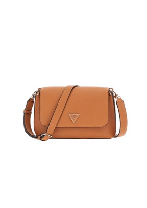 GUESS MERIDIAN FLAP CROSSB - HWBG8778200 Kadın Taba Omuz Çantası