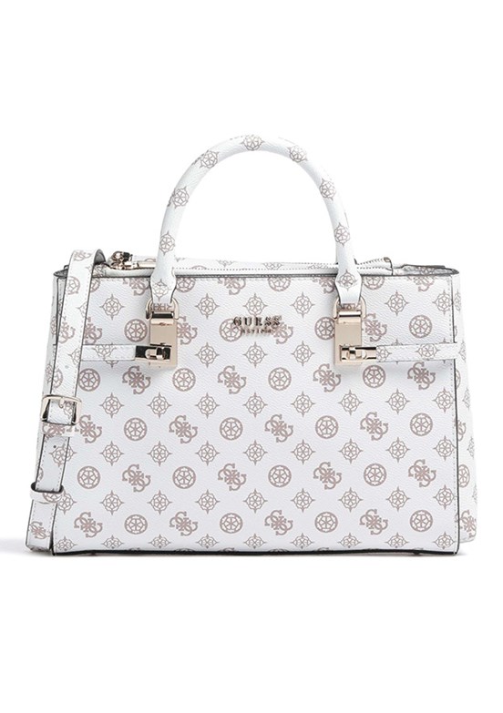 GUESS LORALEE STATUS SATCH - HWPG9226060 Kadın Beyaz El Çantası