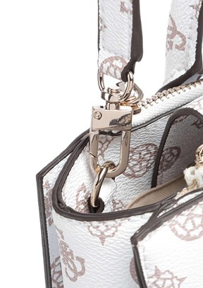 GUESS LORALEE STATUS SATCH - HWPG9226060 Kadın Beyaz El Çantası