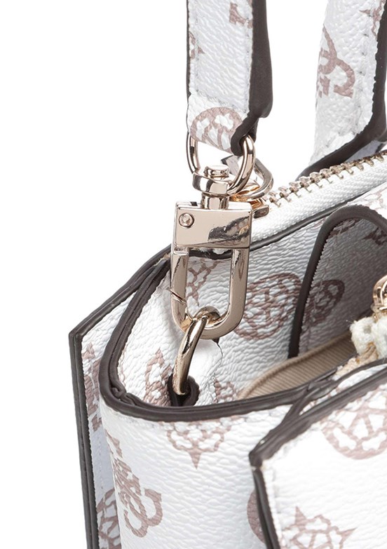 GUESS LORALEE STATUS SATCH - HWPG9226060 Kadın Beyaz El Çantası