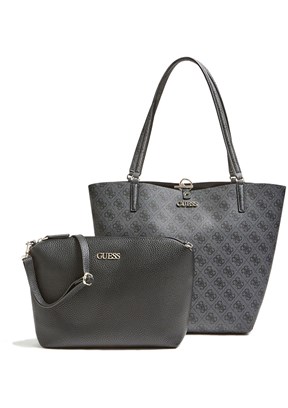 GUESS ALBY TOGGLE TOTE - HWSA7455230 Kadın Siyah El Çantası