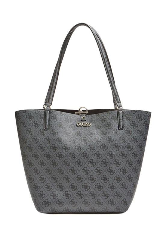 GUESS ALBY TOGGLE TOTE - HWSA7455230 Kadın Siyah El Çantası